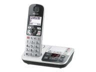 Panasonic KX-TGE520 - Cordless Phone - Answering Machine with Caller ID - DECT \ GAP - Black, Silver (KX-TGE520GS) telefons