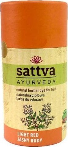 Sattva SATTVA_Natural Herbal Dye for Hair naturalna ziolowa farba do wlosow Light Red 150g 5903794180895 (5903794180895)