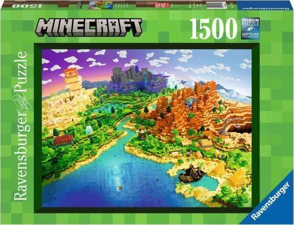 Ravensburger Puzzle 1500el World of Minecraft puzle, puzzle