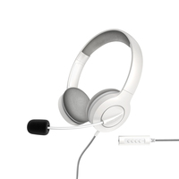 Energy Sistem Headset Office 3 White (USB and 3.5 mm plug, volume and mute control, retractable boom mic) austiņas