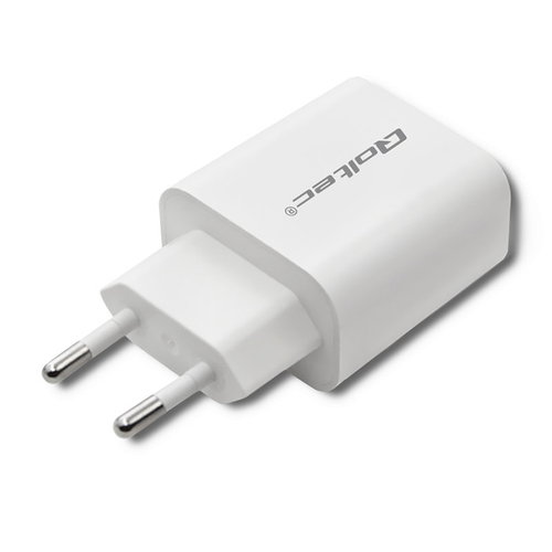 Qoltec 51714 Charger | 18W | 5-12V | 1.5-3A | USB type C PD | USB QC 3.0 | White iekārtas lādētājs