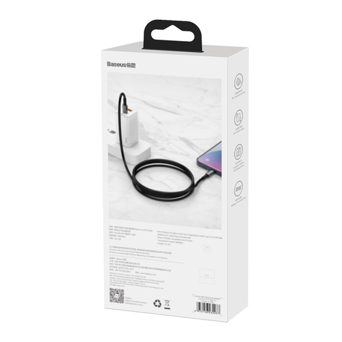 Baseus Tungsten Gold Cable Type-C to iP PD 20W 1m (black) USB kabelis
