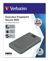 Verbatim Fingerprint Secure  2TB USB 3.2 Gen 1 USB-C 2,5 Ārējais cietais disks