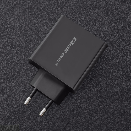 Qoltec 51717 Charger | 42W | 5-20V | 2.25-3A | USB type C PD | USB | Black iekārtas lādētājs