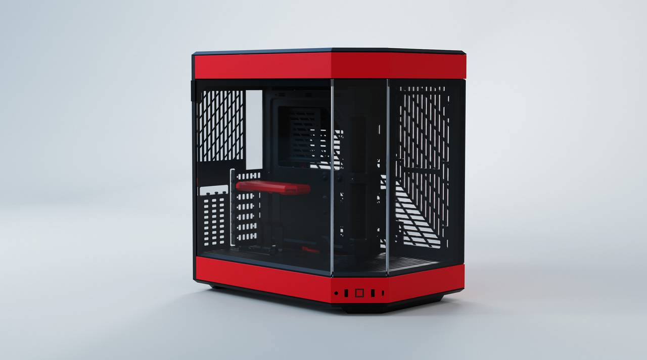 HYTE Y60, tower case (red, tempered glass) Datora korpuss