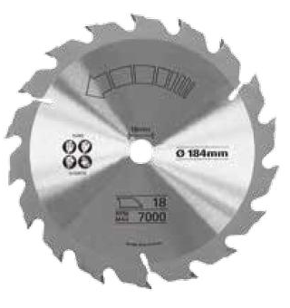 Stanley Pila tarczowa do drewna z weglikiem TCT/HM 190x16mm 18zebow STA15370 STA15370 (5035048367766) Elektriskais zāģis