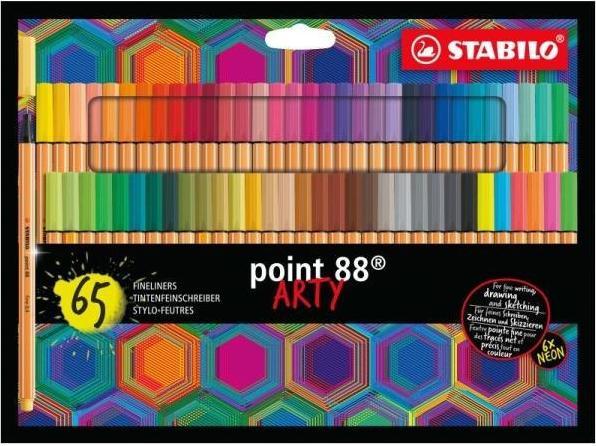 Stabilo Fineliner point 88 carton box of 65 pcs. ARTY 8865-21-20