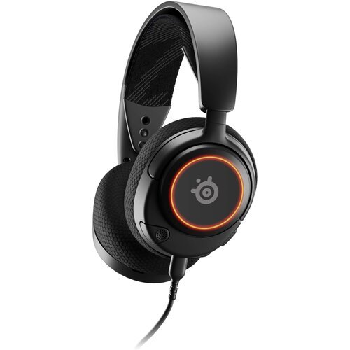 SteelSeries Gaming Headset Arctis Nova 3 Over-Ear, Built-in microphone, Black, Noice canceling austiņas