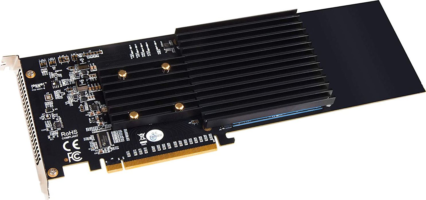Kontroler Sonnet PCIe 3.0 x16 - 4x M.2 M-key M.2 4x4 Silent PCIe (SO-FUS-SSD-4X4-E3S) SO-FUS-SSD-4X4-E3S (0732311012983) karte