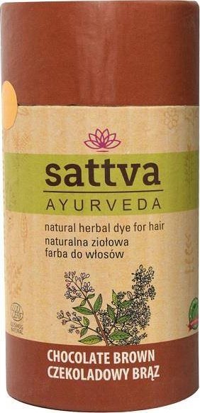 Sattva SATTVA_Natural Herbal Dye for Hair naturalna ziolowa farba do wlosow Chocolate Brown 150g 5903794186019 (5903794186019)