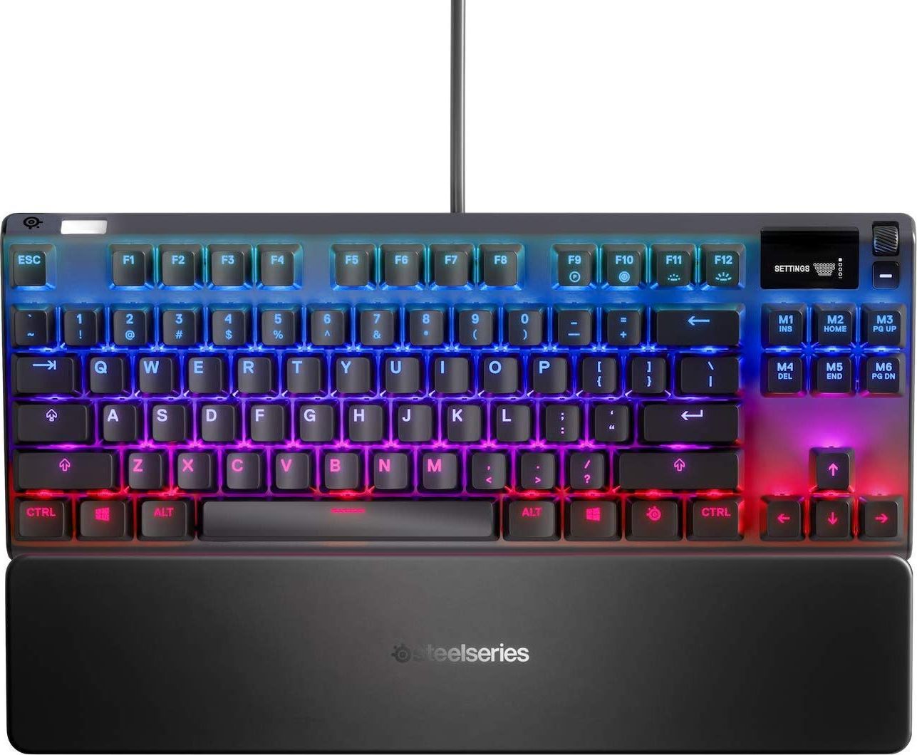 SteelSeries Apex Pro TKL Gaming keyboard, RGB LED light, US, Black, Wired klaviatūra