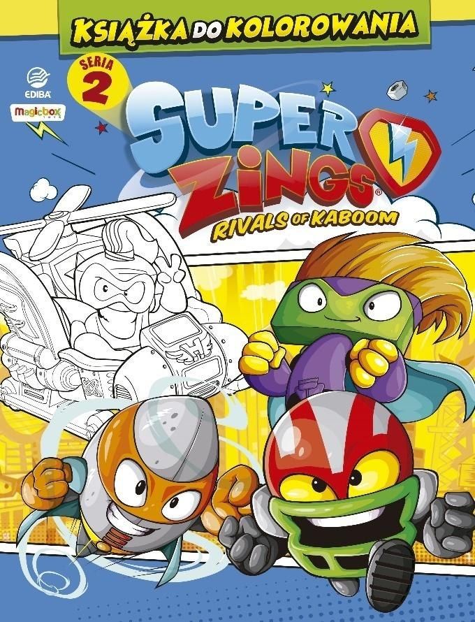 Super Zings SuperZings - Ksiazka do kolorowania + figurka 426729 (9788395854323) Literatūra