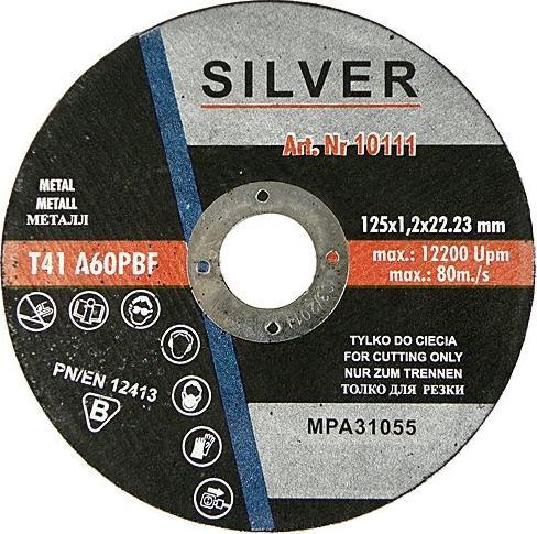 Silver TARCZA DO CIECIA METALU 125 x 2,5 x 22,2mm EX10114 10114 (5907589360042)