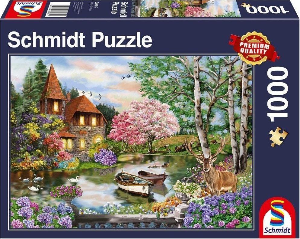Schmidt Spiele Puzzle 1000 Lake House puzle, puzzle