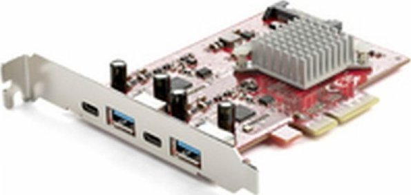 STARTECH 4-PT USB PCIE CARD USB-C/USB-A . datortīklu aksesuārs