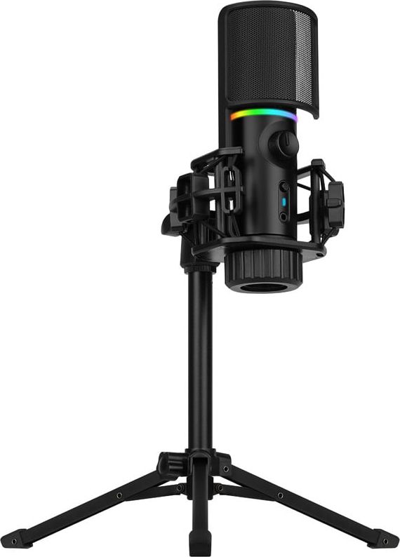 Streamplify MIC RGB Mikrofon, USB-A, schwarz - inkl. Dreifus Mikrofons