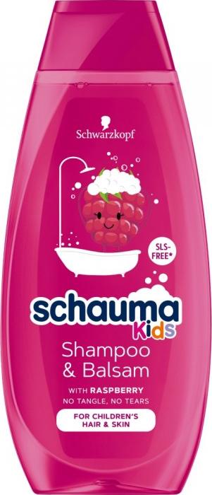 Schauma SCHAUMA_Kids Shampoo&Balsam szampon odzywczy do wlosow suchych dla dzieci Malina 400ml 9000101657593 (9000101657593) Matu šampūns