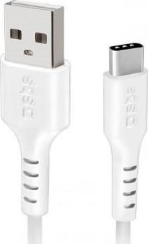 Kabel USB SBS Mobile USB-A - USB-C 1.5 m Bialy (JAB-7488964) JAB-7488964 (8018417310447) USB kabelis