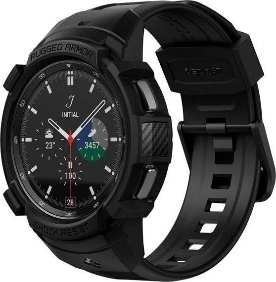 Spigen Rugged Armor Pro Samsung Galaxy Watch 4 Classic 46mm Matte Black