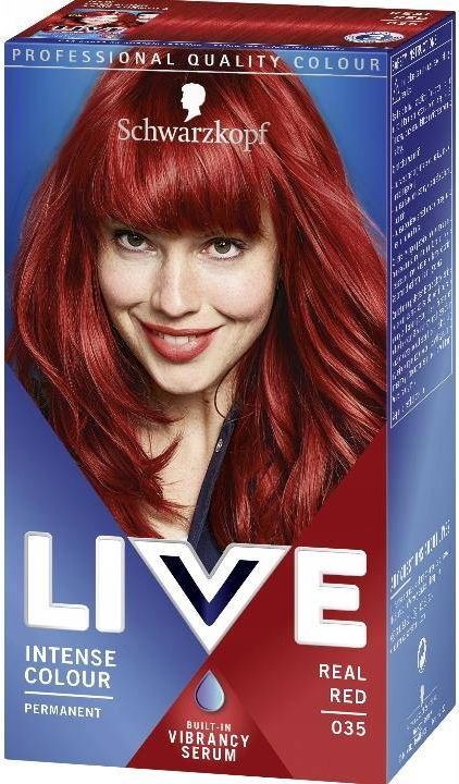 Schwarzkopf Live Intense Colour farba do wlosow 035 Real Red 9000101624274 (9000101624274)