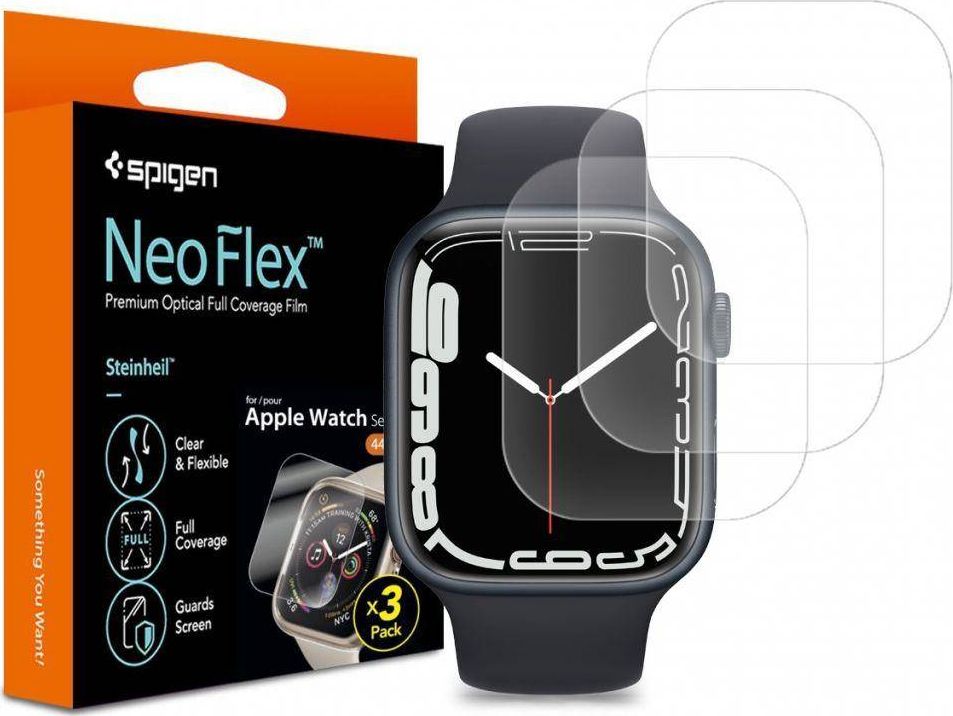 Spigen FOLIA HYDROZELOWA SPIGEN NEO FLEX 3-PACK APPLE WATCH 7 (45 MM)