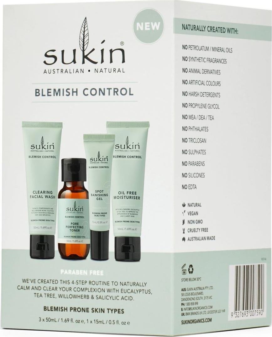 Sukin Blemish Control zestaw SUK07590 (9327693007590)