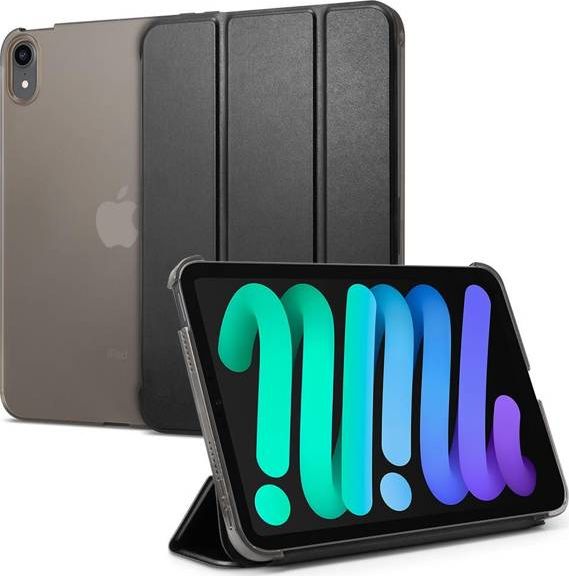 Etui na tablet Spigen Etui obudowa Spigen Smart Fold do Apple iPad Mini 6 2021 SPN1928BLK (8809811854114) planšetdatora soma