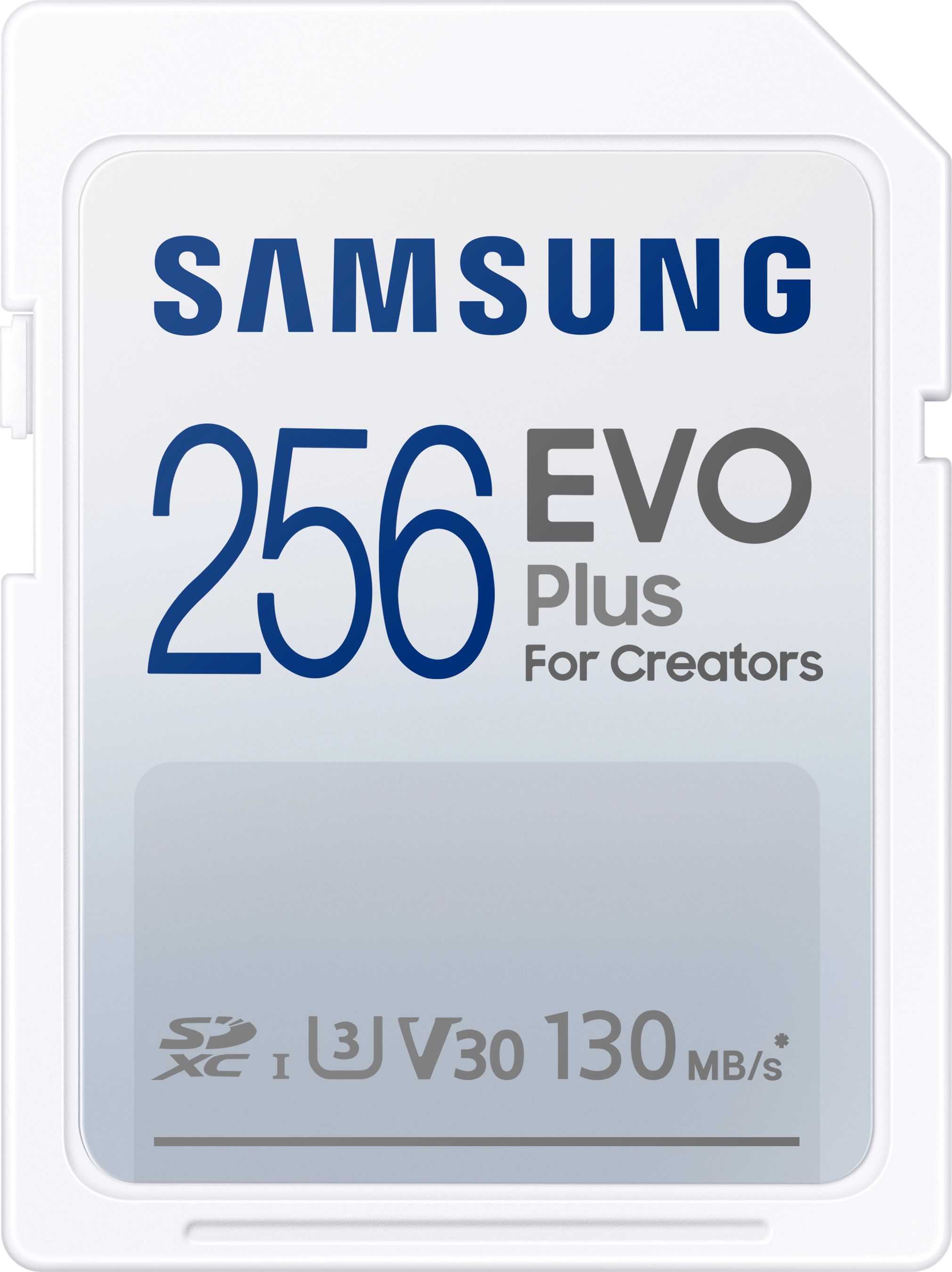 Samsung EVO PLUS SDXC 256GB UHS-I U3 [Zapis 100MB/s Odczyt 130MB/s] atmiņas karte