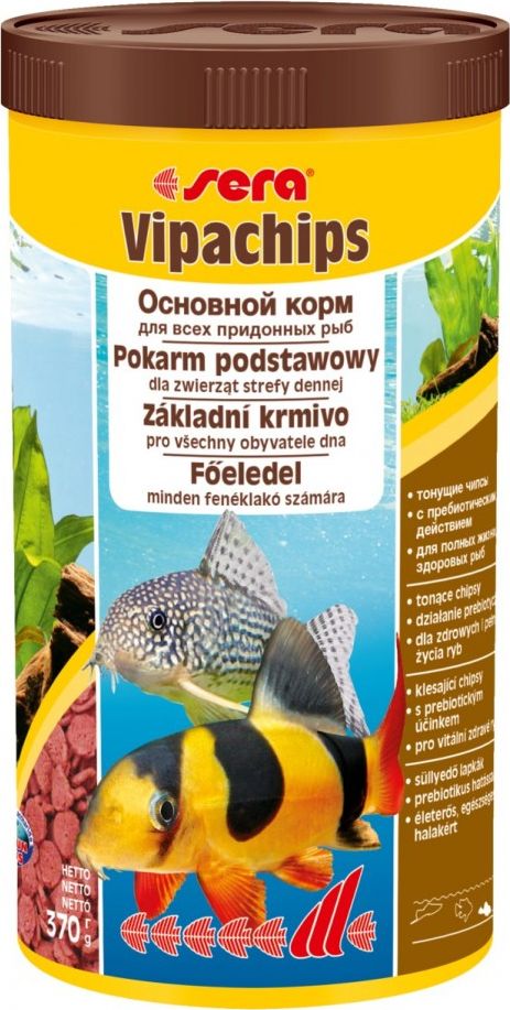 Sera Vipachips Nature 1.000 ml, chipsy tonace - pokarm podstawowy SE-00519 (4001942005197) zivju barība
