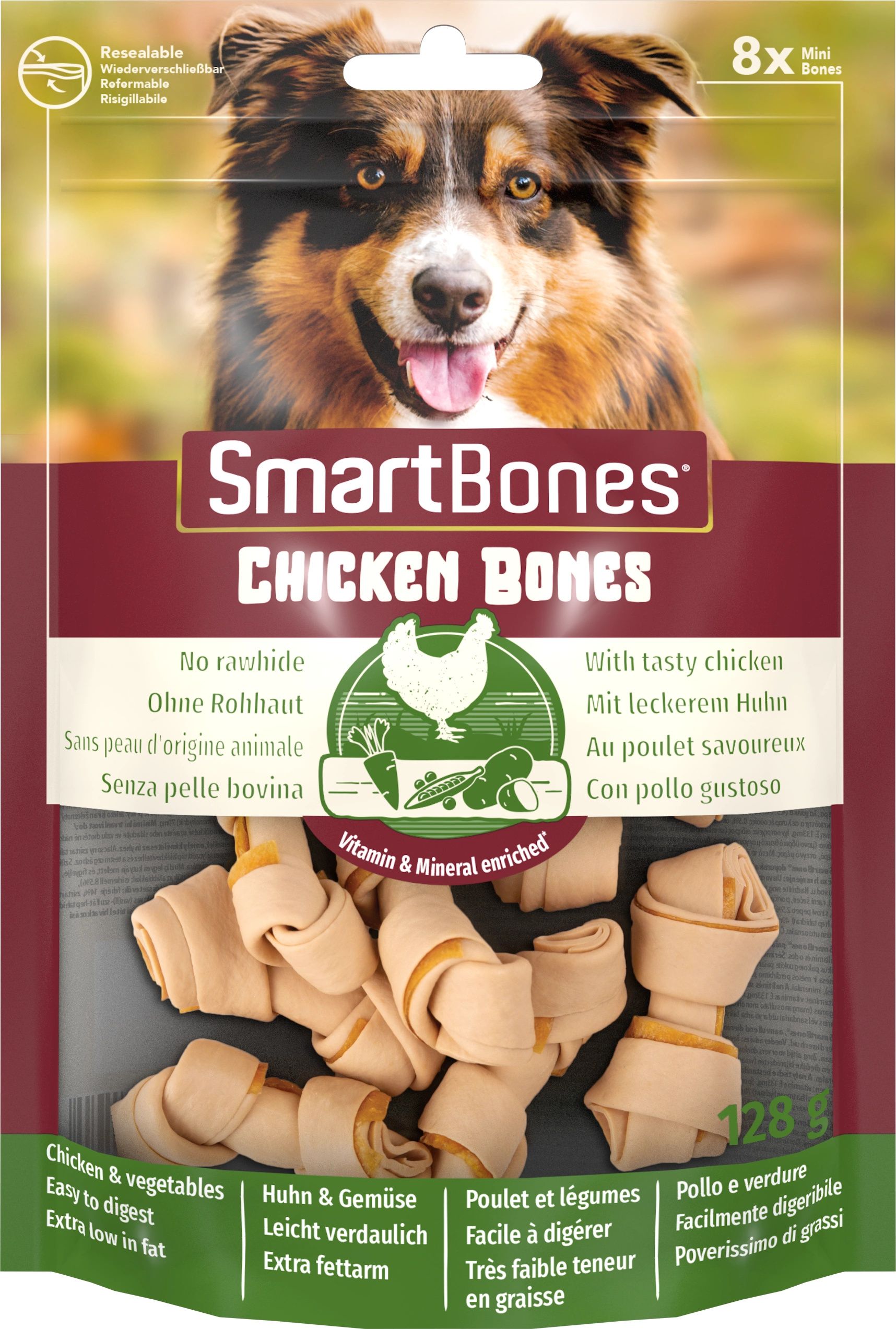 SmartBones Chicken Bones Mini 8szt. [T027101] 11116 (0810833027101)