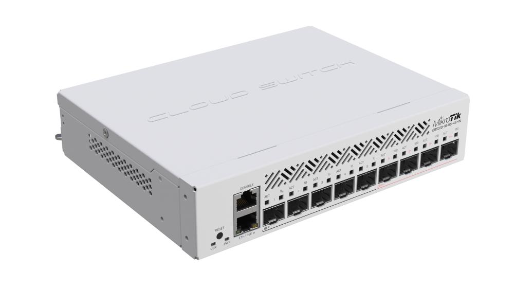 Mikrotik CRS310-1G-5S-4S+IN network switch L3 Gigabit Ethernet (10/100/1000) Power over Ethernet (PoE) 1U komutators