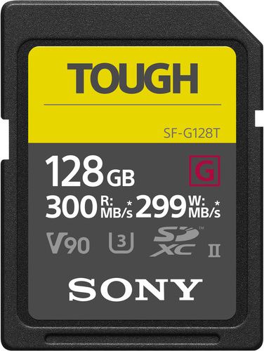 Sony SF-G Tough SDHC 128 GB Class 10 UHS-II U3 V90 (SF-G128T/T1) atmiņas karte