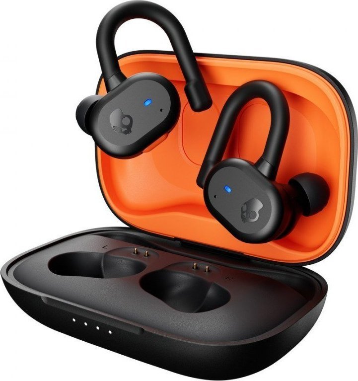 Skullcandy True Wireless Earbuds Push Active In-ear, Microphone, Bluetooth, Wireless, Black/Orange austiņas
