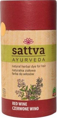 Sattva SATTVA_Natural Herbal Dye for Hair naturalna ziolowa farba do wlosow Red Wine 150g 5903794185999 (5903794185999)
