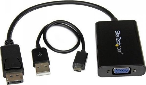 Adapter AV StarTech DisplayPort - D-Sub (VGA) czarny (JAB-2437501) JAB-2437501