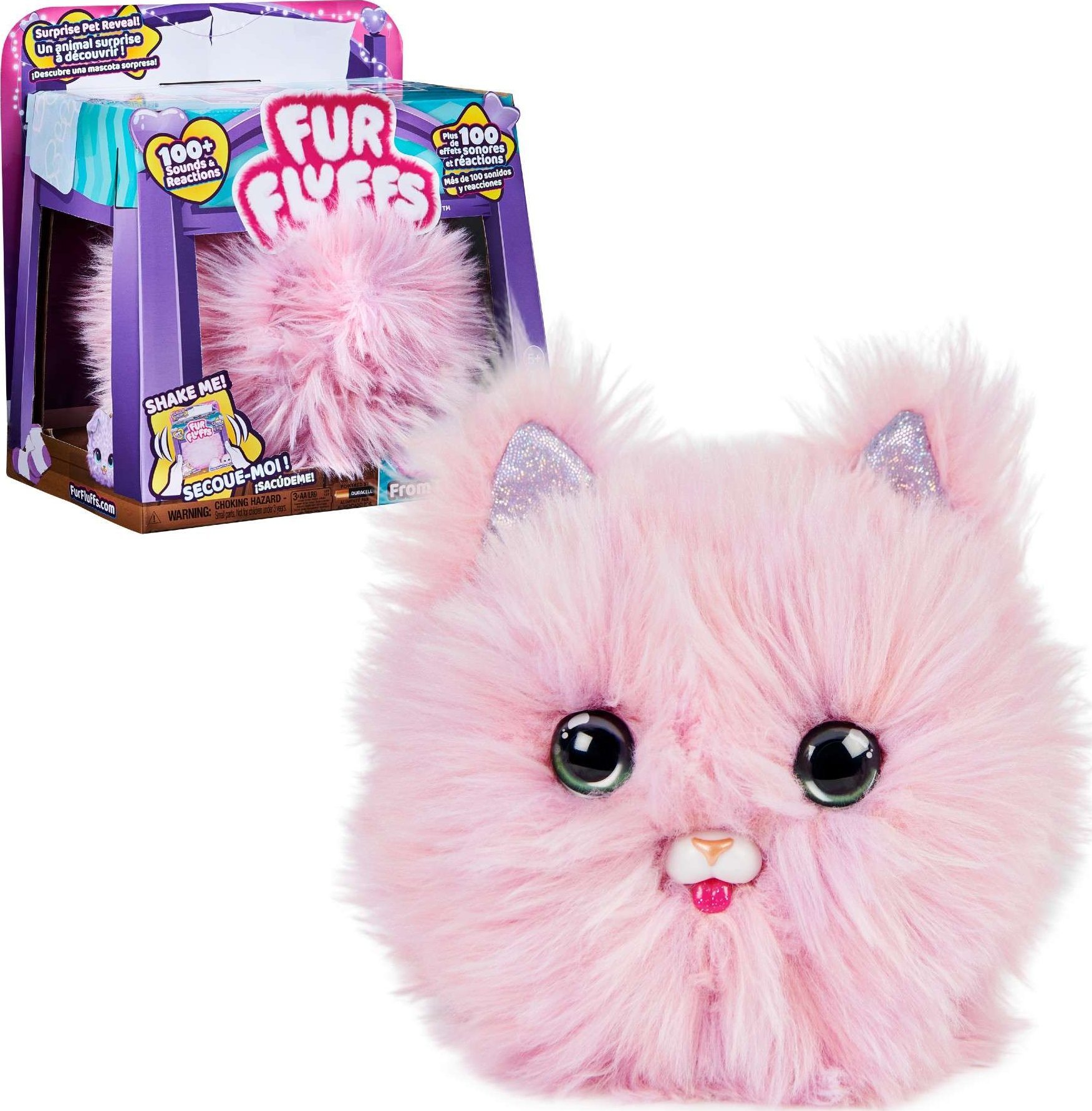 Spin Master FurFluffs Magical Kitten Soft Toy (pink)