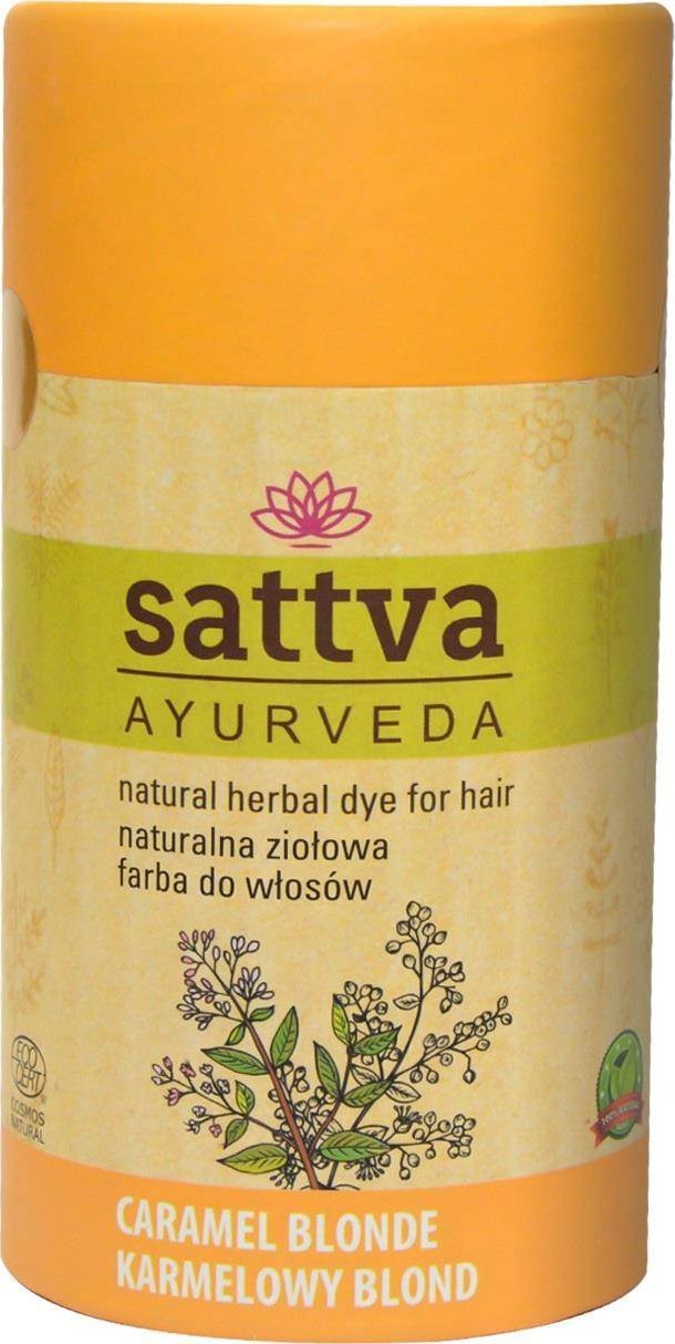 Sattva SATTVA_Natural Herbal Dye for Hair naturalna ziolowa farba do wlosow Caramel Blonde 150g 5903794185401 (5903794185401)