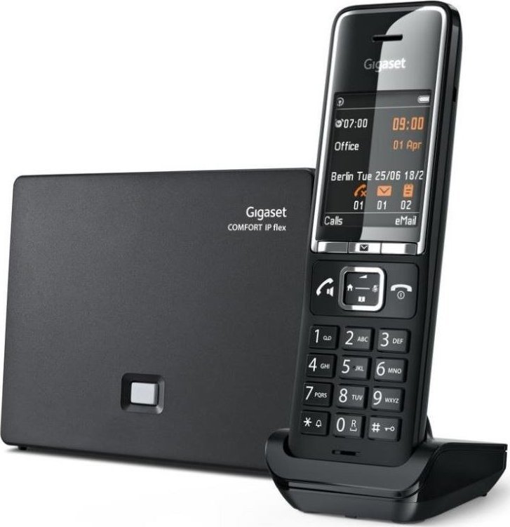 Telefon komorkowy Siemens Gigaset Comfort 550 IP Czarny 85171100 (4250366866420) Mobilais Telefons