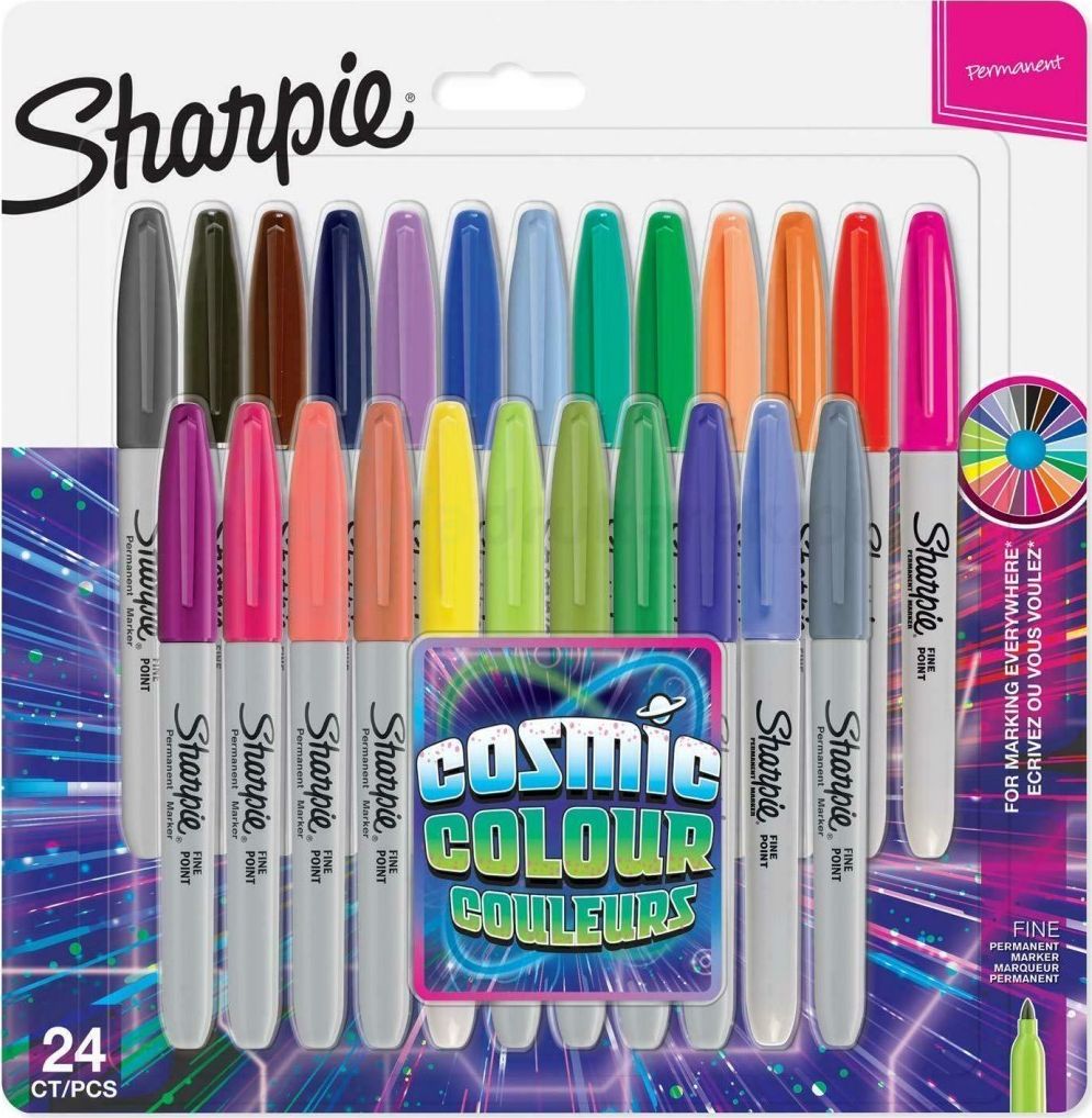 Permanent Marker Set Sharpie Cosmic Colors - 24 colors