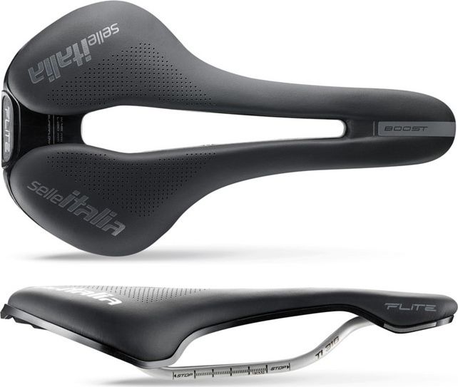 Selle Italia Siodlo SELLE ITALIA FLITE BOOST SUPERFLOW S (id match - S3) TI 316 Tube 7, fibra-tek, czarne (NEW) 7122417 (8030282517578)