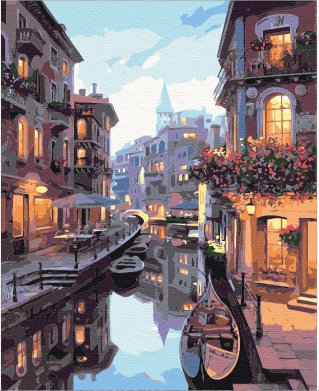 Malowanie po numerach Kanal w Wenecji 40 x 50 cm GXP-792712 (5904433380942)