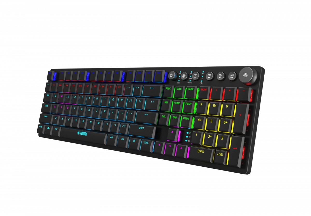 KEYBOARD I-BOX AURORA K-6 RGB, MECHANICAL, GAMING klaviatūra