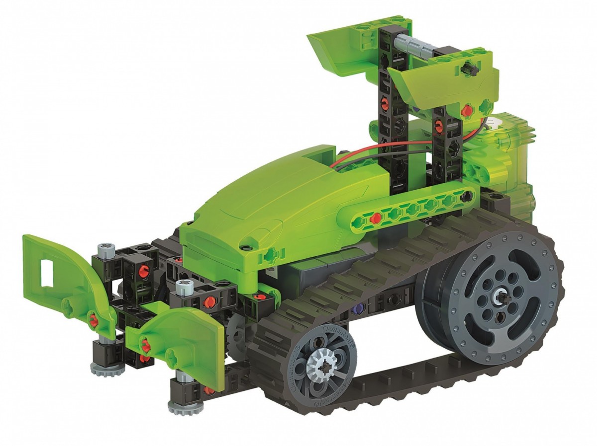 Clementoni Mechanics Laboratory. Crawler tractor 50689 konstruktors