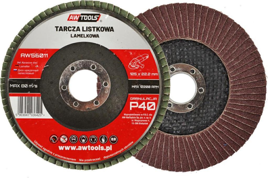 AWTools AWTOOLS SCIERNICA LISTKOWA 125mm P 120 AW56015 (5903678602789)