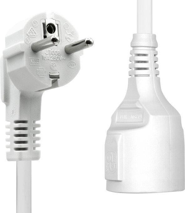 Kabel zasilajacy ProXtend ProXtend Power Extension Cord Schuko M/F 3M White JAB-7125783 (5714590007770) kabelis datoram