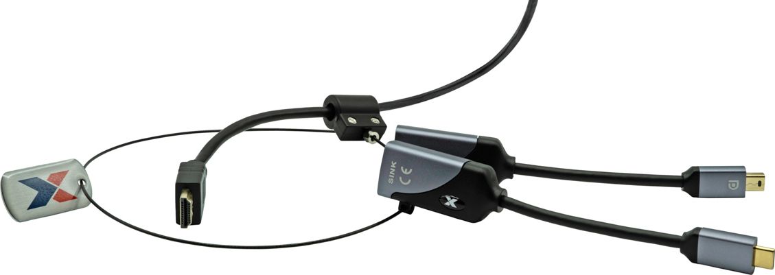 Adapter AV ProXtend USB-C - DisplayPort Mini - HDMI Czarny  (JAB-6988708) JAB-6988708 (5714590008142)