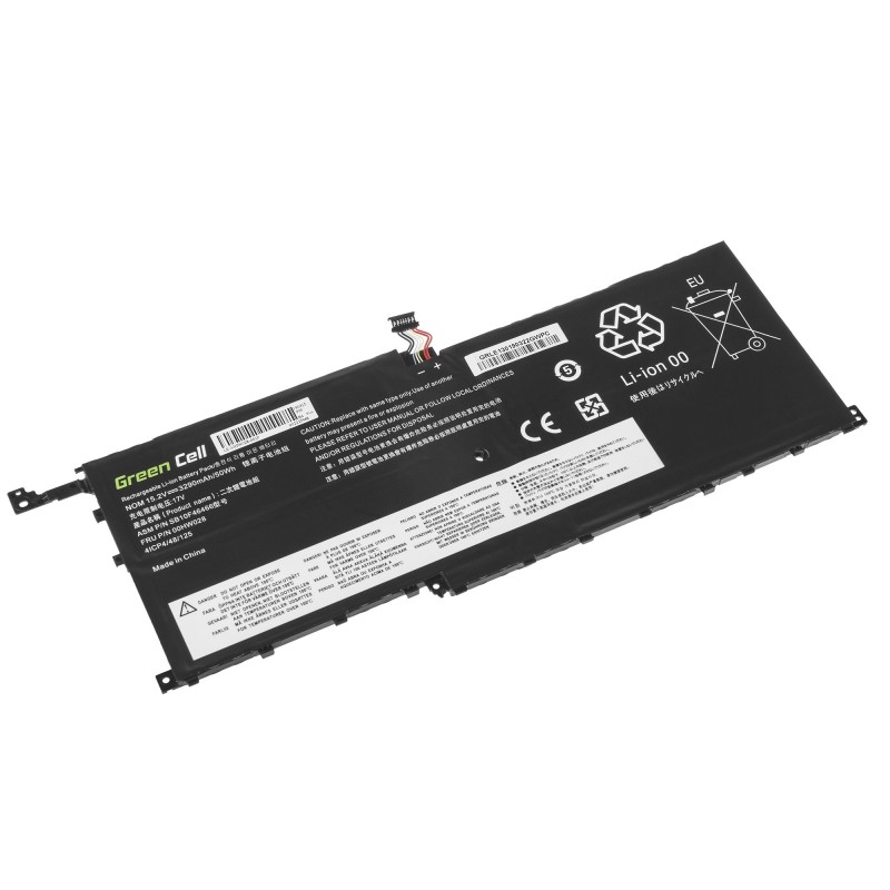 Green Cell Battery 00HW028 for Lenovo ThinkPad X1 Carbon 4th Gen i Lenovo ThinkPad X1 Yoga (1st Gen, 2nd Gen) akumulators, baterija portatīvajiem datoriem