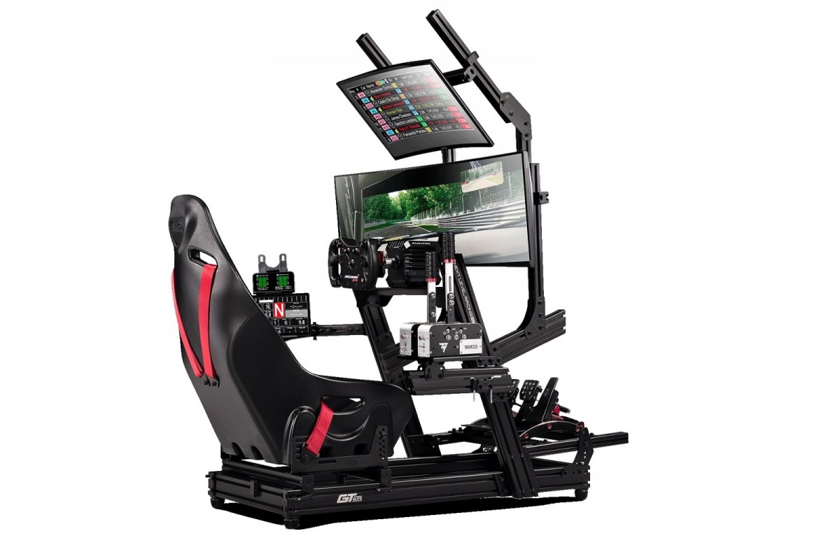 GTElite Alu Sim Cockpit Front and Side Mount spēļu konsoles gampad