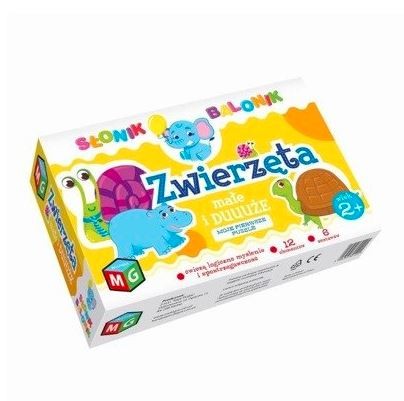 Puzzle Game Animals Big and Small Balloon Elephant puzle, puzzle