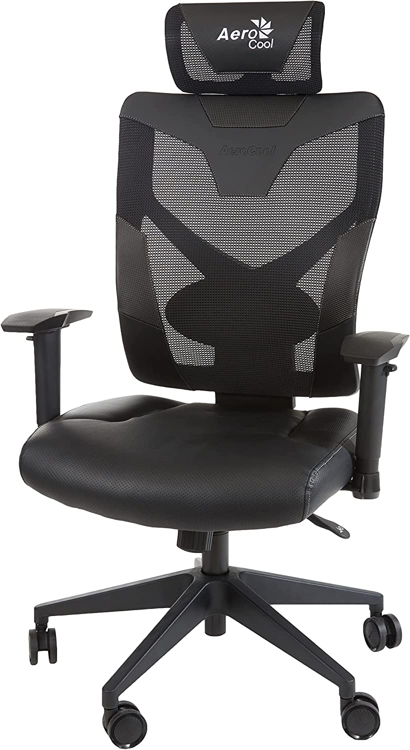 Aerocool Guardian Smoky Black Gamingstuhl - schwarz datorkrēsls, spēļukrēsls